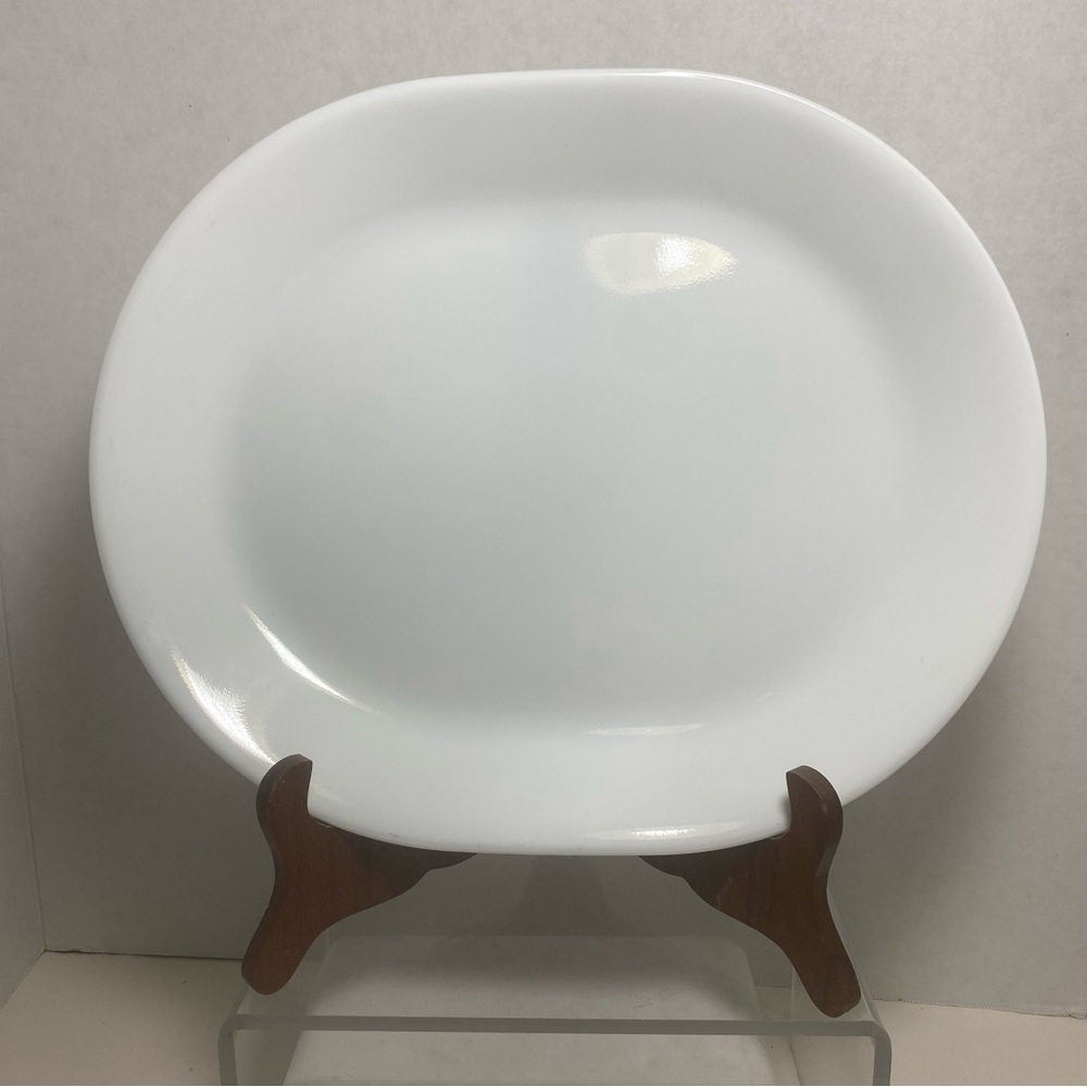 CORELLE winter frost white serving platter 12.25”.